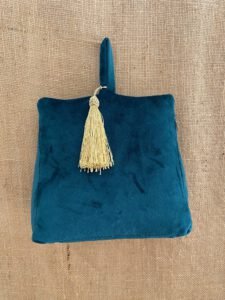 Cale Porte Velours bleu vert