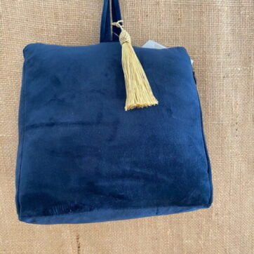 Cale Porte Velours bleu marine