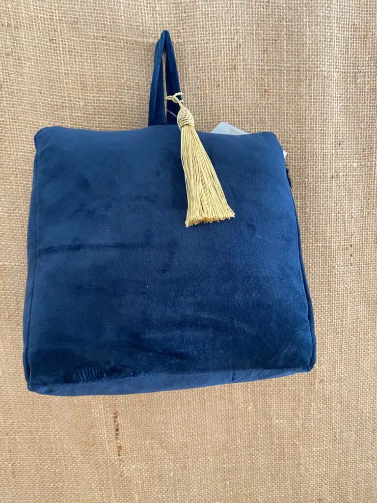 Cale Porte Velours bleu marine