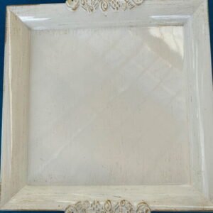 Plateau carré blanc