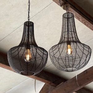 LUSTRE MÉTAL TRESSÉ