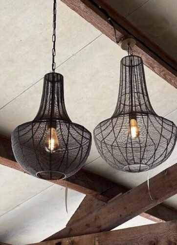 LUSTRE MÉTAL TRESSÉ