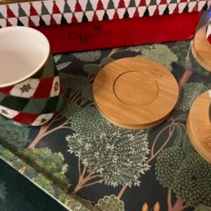 SET 6 TASSES A CAFE SOUCOUPE