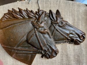 PLAQUE 2 CHEVAUX
