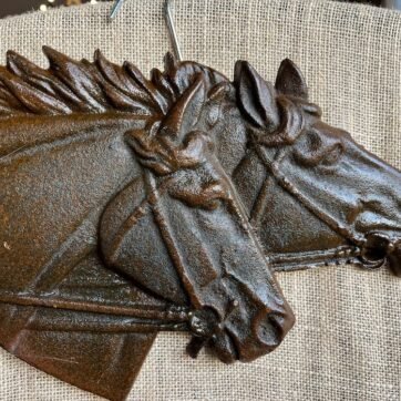 PLAQUE 2 CHEVAUX