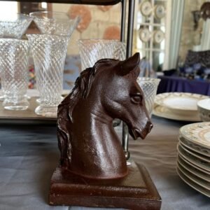 BUSTE TÊTE DE CHEVAL EN FONTE petit modèle