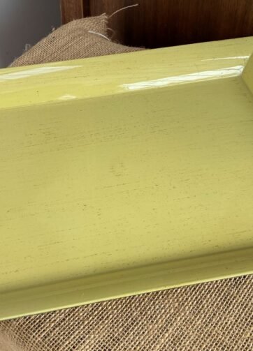 Plateau carré vert anis