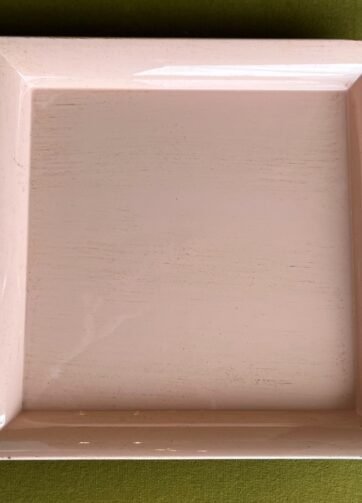 Plateau carré rose