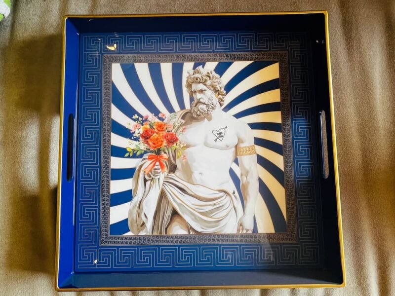 PLATEAUX BAROQUE MYTHOS "BLEU TATOUAGE"