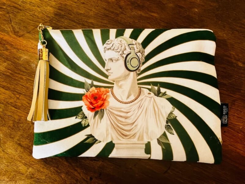 POCHETTE BAROQUE MYTHOS "VERTE CASQUE"
