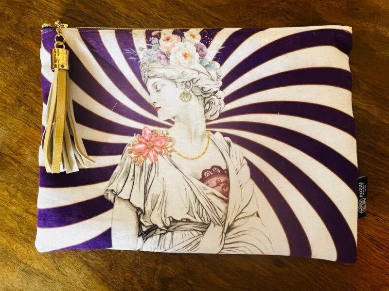 POCHETTE BAROQUE MYTHOS "VIOLET /DENTELLE"
